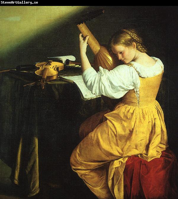 Orazio Gentileschi The Lute Player